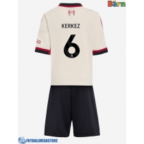 Fotballdrakt Barn Liverpool Milos Kerkez #6 Bortedraktsett 2025-26 Kortermet (+ Korte bukser)